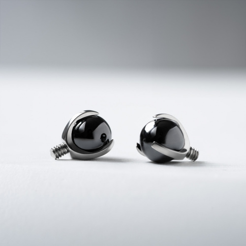 Накрутка шар в лапках Гематит черный 1.6 мм фото 2